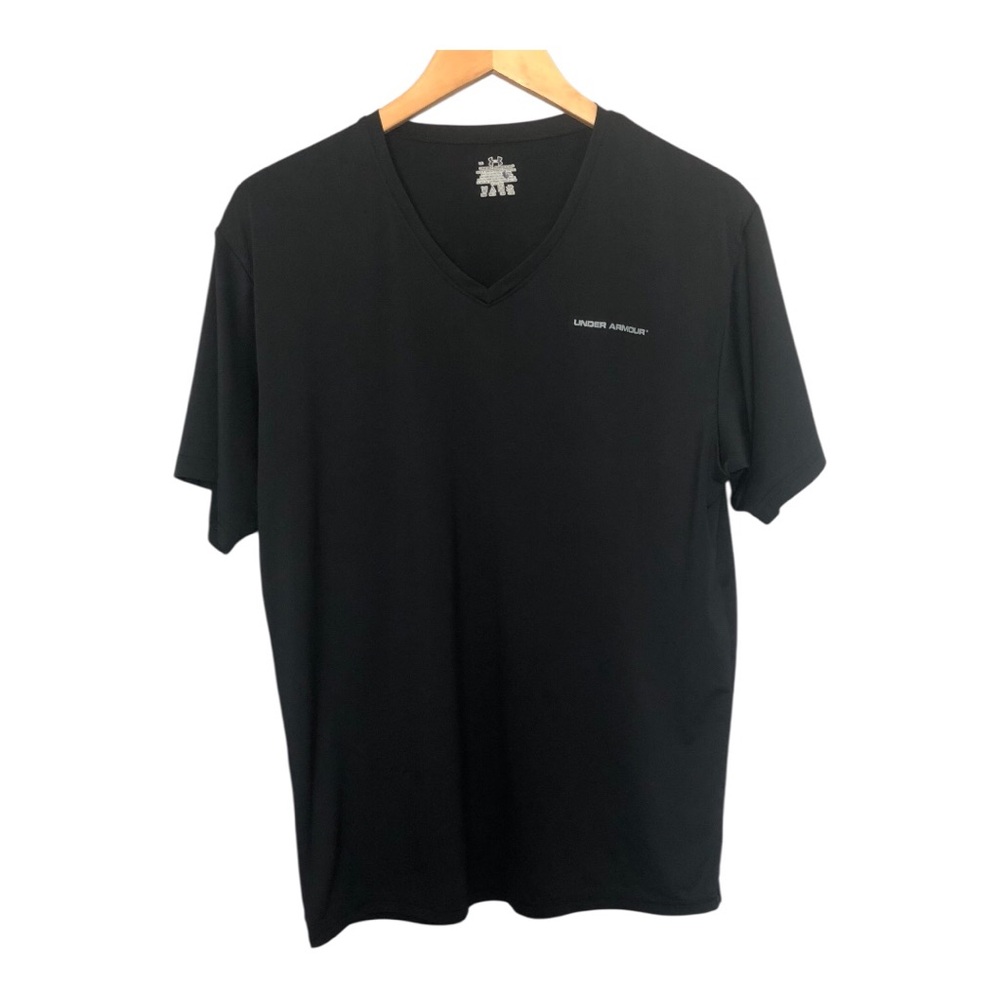 Under Armour Women’s Activewear Black Short Sleeve Knit Top Size L